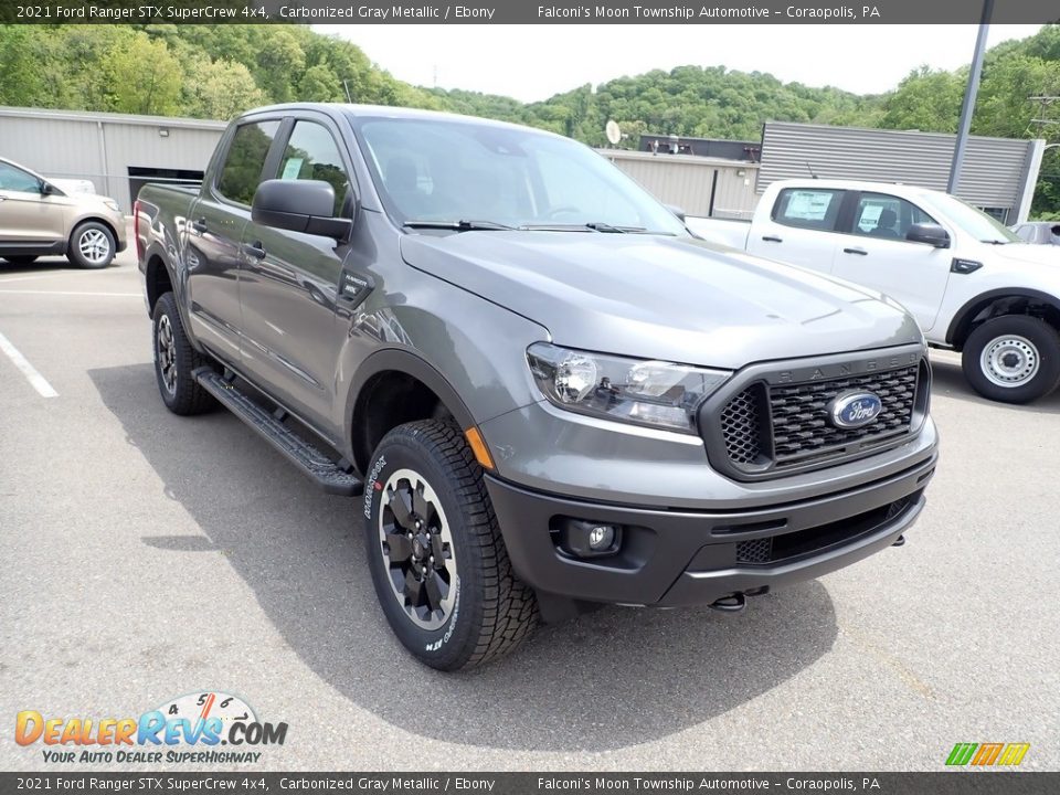 2021 Ford Ranger STX SuperCrew 4x4 Carbonized Gray Metallic / Ebony Photo #3