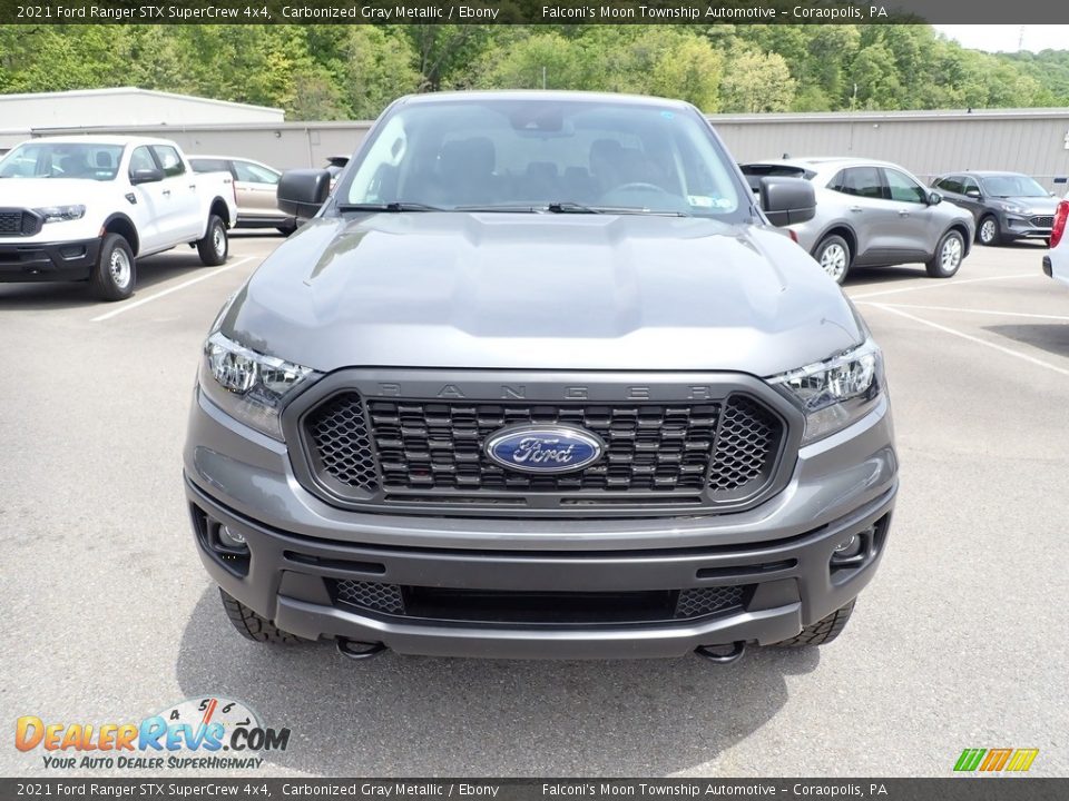 2021 Ford Ranger STX SuperCrew 4x4 Carbonized Gray Metallic / Ebony Photo #4