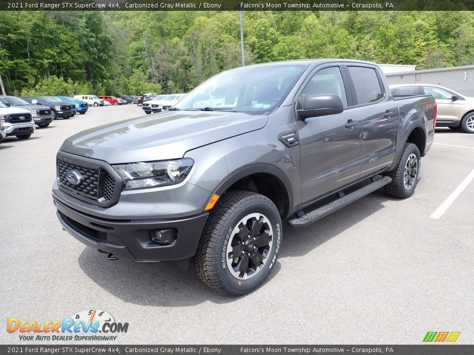 2021 Ford Ranger STX SuperCrew 4x4 Carbonized Gray Metallic / Ebony Photo #5