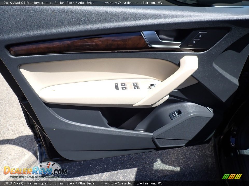 2019 Audi Q5 Premium quattro Brilliant Black / Atlas Beige Photo #14