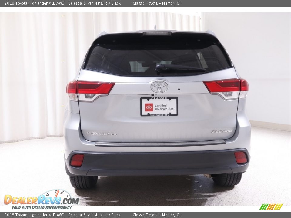 2018 Toyota Highlander XLE AWD Celestial Silver Metallic / Black Photo #18