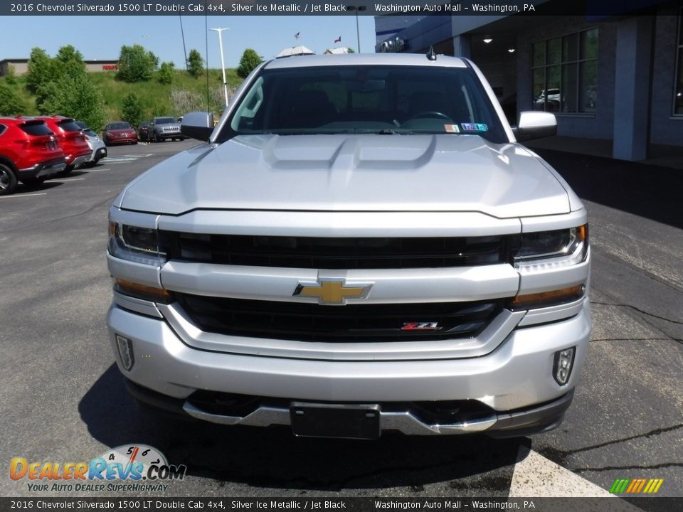 2016 Chevrolet Silverado 1500 LT Double Cab 4x4 Silver Ice Metallic / Jet Black Photo #4