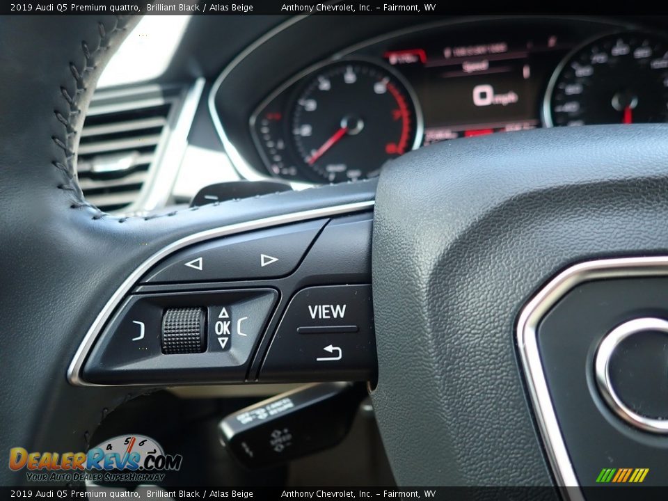 2019 Audi Q5 Premium quattro Brilliant Black / Atlas Beige Photo #22