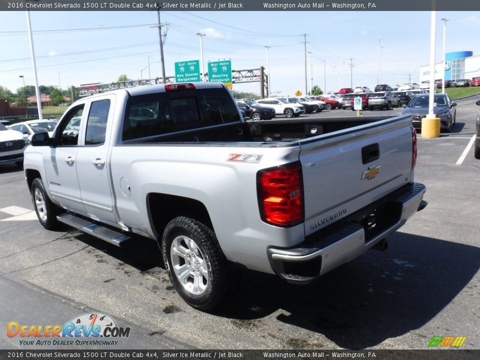 2016 Chevrolet Silverado 1500 LT Double Cab 4x4 Silver Ice Metallic / Jet Black Photo #7