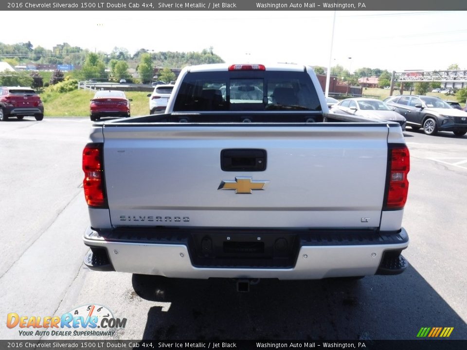 2016 Chevrolet Silverado 1500 LT Double Cab 4x4 Silver Ice Metallic / Jet Black Photo #8