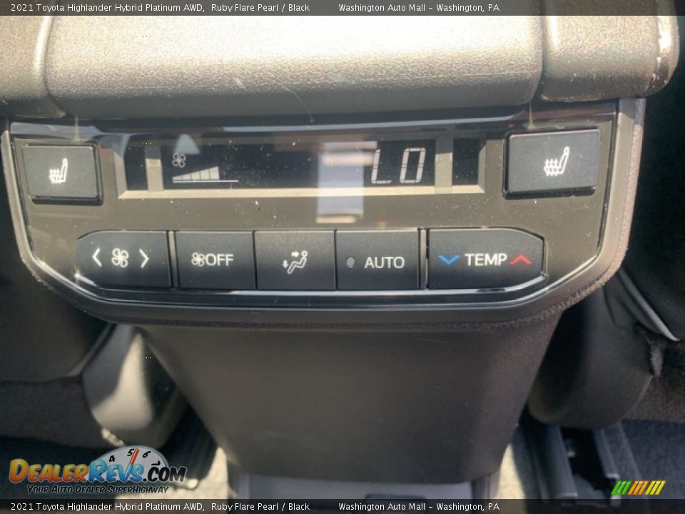 2021 Toyota Highlander Hybrid Platinum AWD Ruby Flare Pearl / Black Photo #26