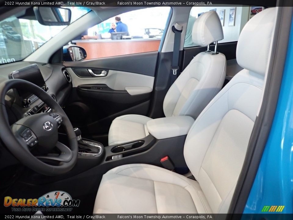 Front Seat of 2022 Hyundai Kona Limited AWD Photo #9