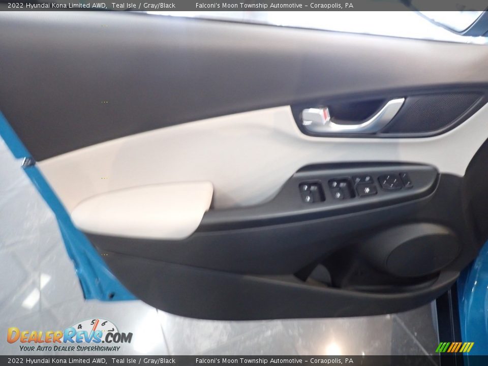 2022 Hyundai Kona Limited AWD Teal Isle / Gray/Black Photo #10