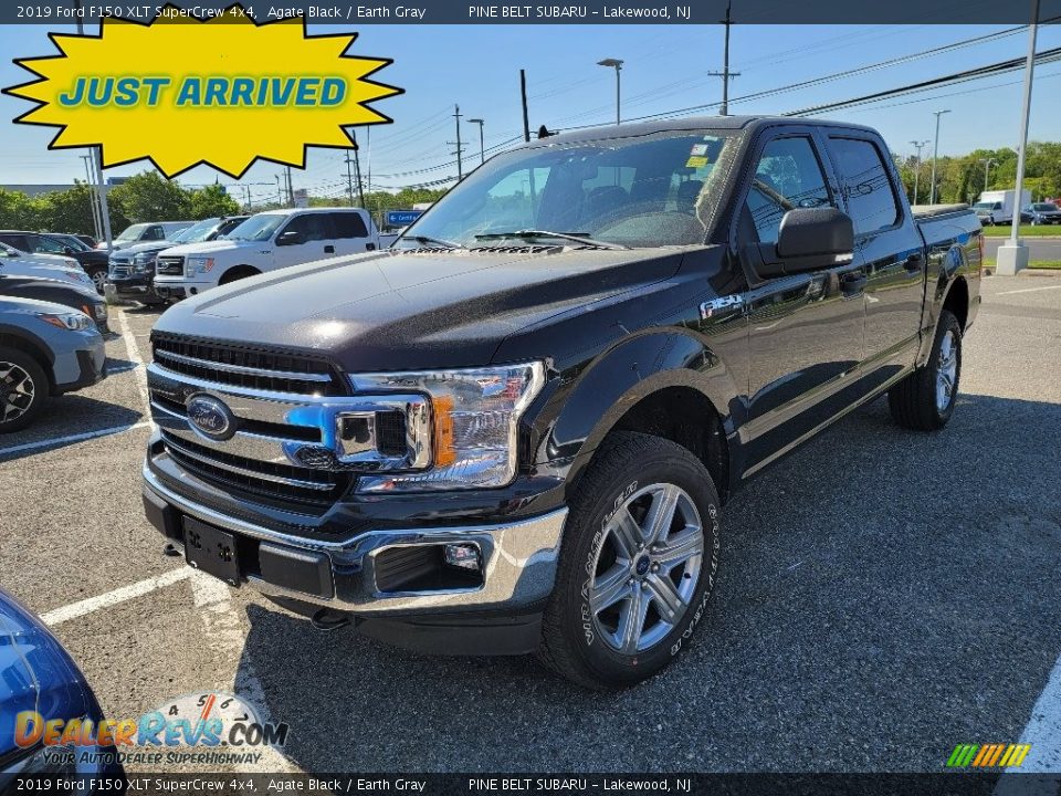 2019 Ford F150 XLT SuperCrew 4x4 Agate Black / Earth Gray Photo #1