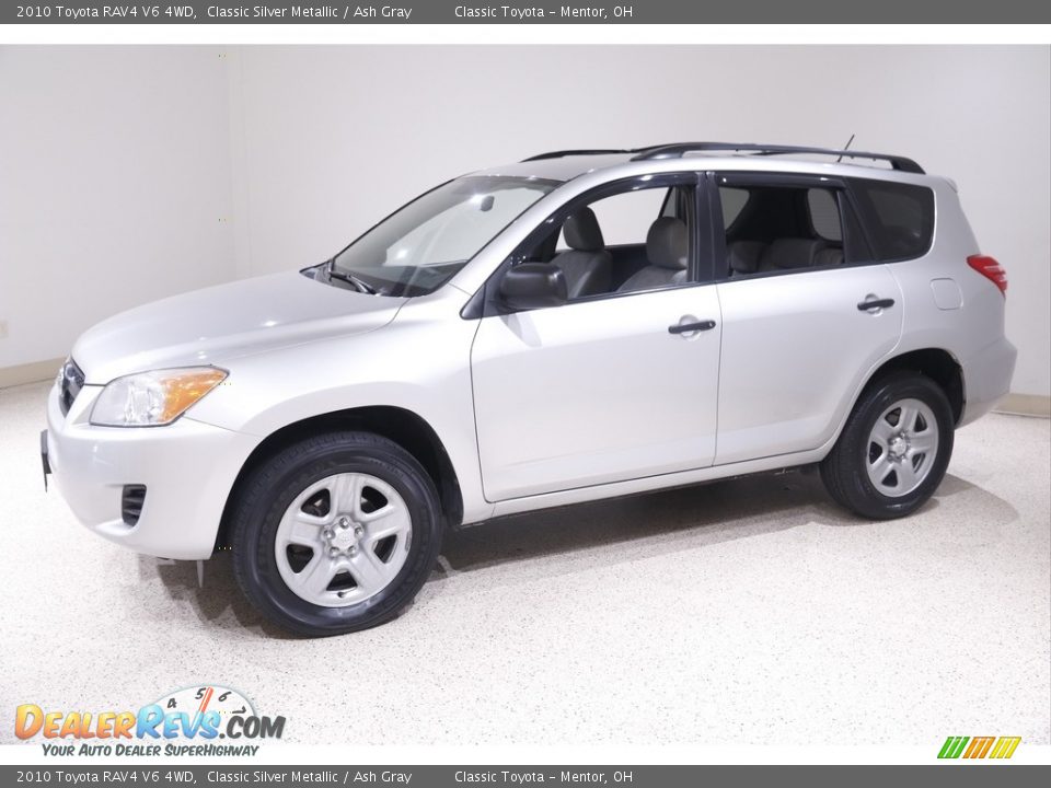 2010 Toyota RAV4 V6 4WD Classic Silver Metallic / Ash Gray Photo #3