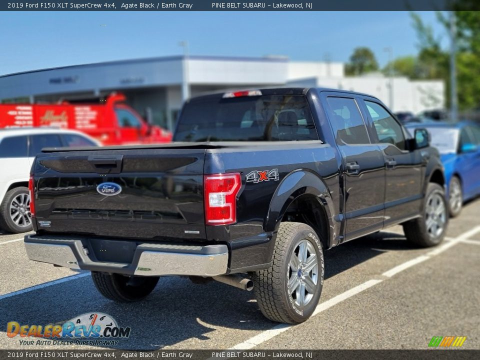 2019 Ford F150 XLT SuperCrew 4x4 Agate Black / Earth Gray Photo #3
