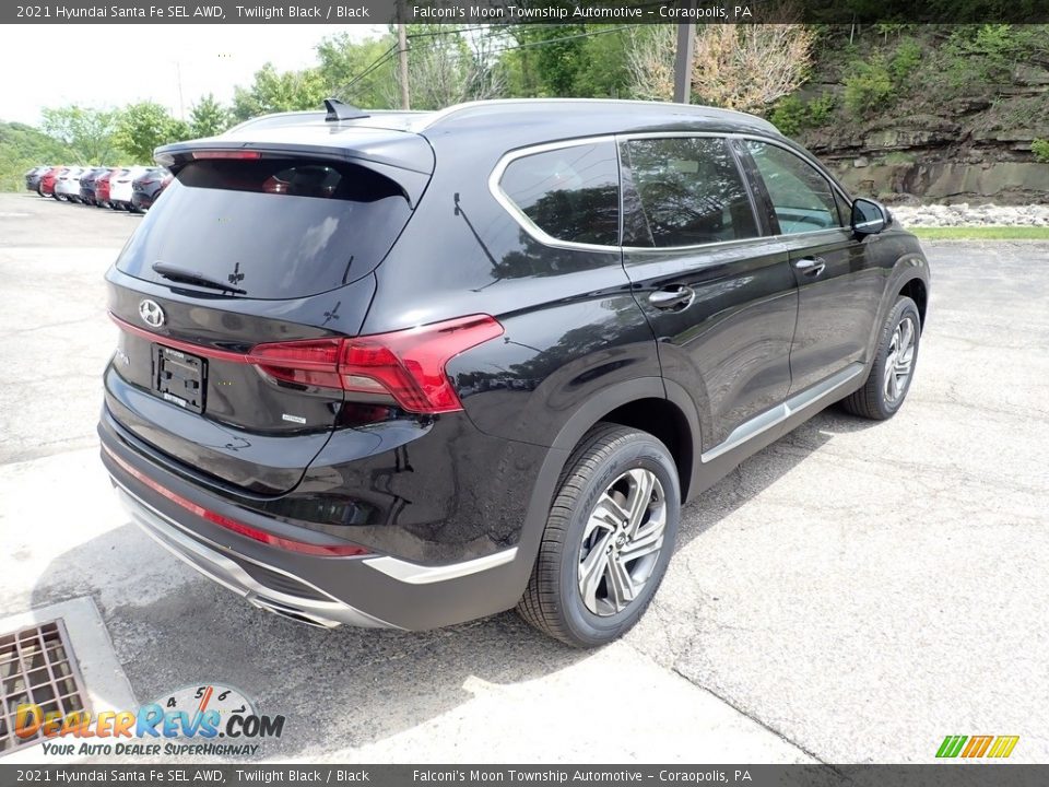 2021 Hyundai Santa Fe SEL AWD Twilight Black / Black Photo #2