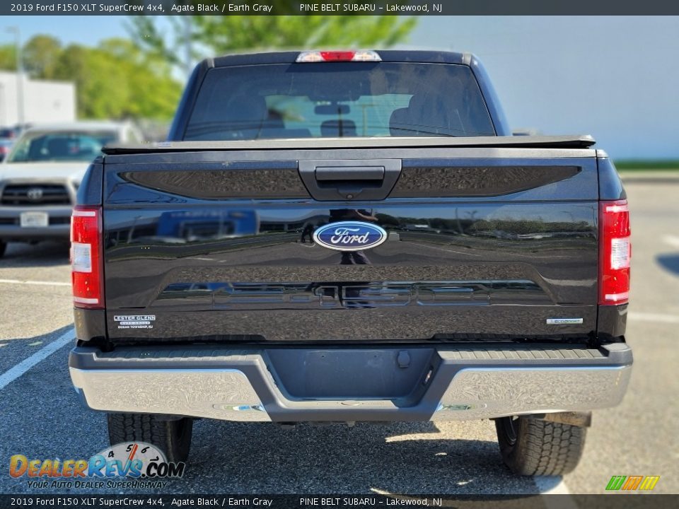 2019 Ford F150 XLT SuperCrew 4x4 Agate Black / Earth Gray Photo #4