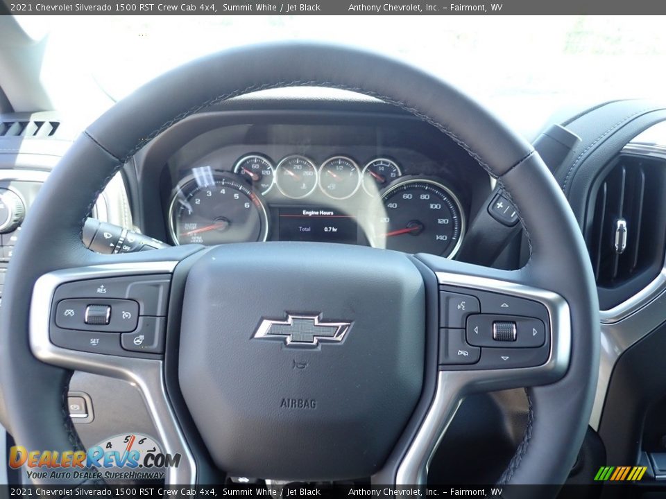 2021 Chevrolet Silverado 1500 RST Crew Cab 4x4 Summit White / Jet Black Photo #18