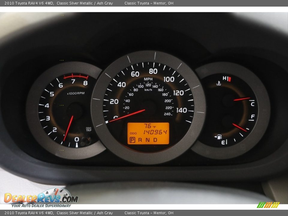 2010 Toyota RAV4 V6 4WD Classic Silver Metallic / Ash Gray Photo #7