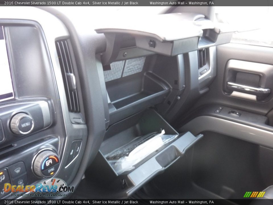 2016 Chevrolet Silverado 1500 LT Double Cab 4x4 Silver Ice Metallic / Jet Black Photo #28