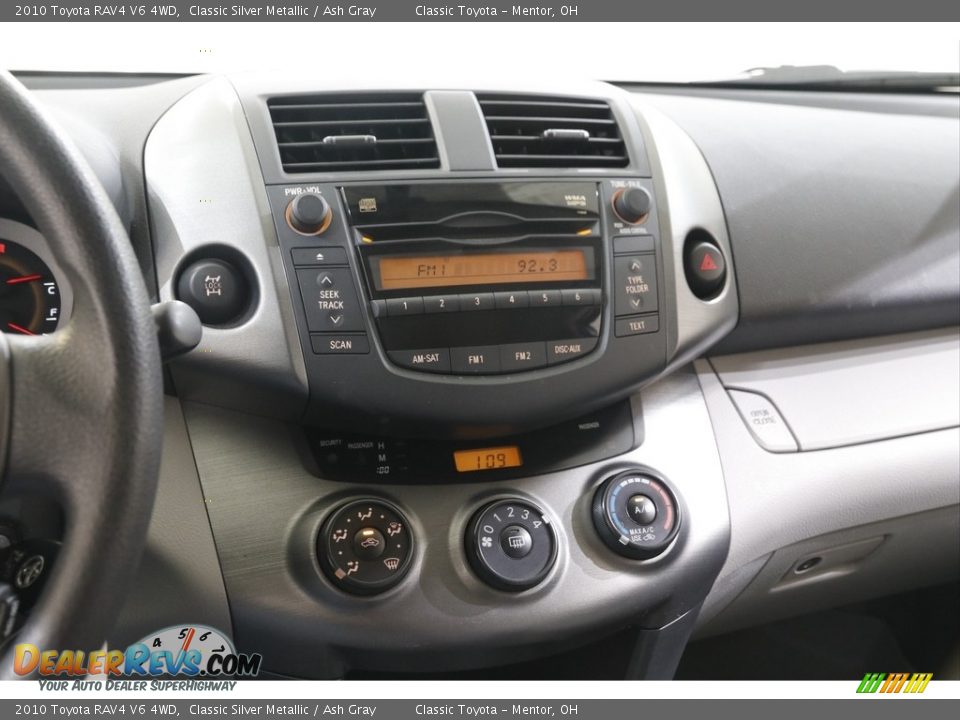 2010 Toyota RAV4 V6 4WD Classic Silver Metallic / Ash Gray Photo #8