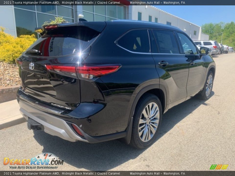 2021 Toyota Highlander Platinum AWD Midnight Black Metallic / Glazed Caramel Photo #15