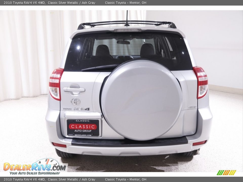 2010 Toyota RAV4 V6 4WD Classic Silver Metallic / Ash Gray Photo #13