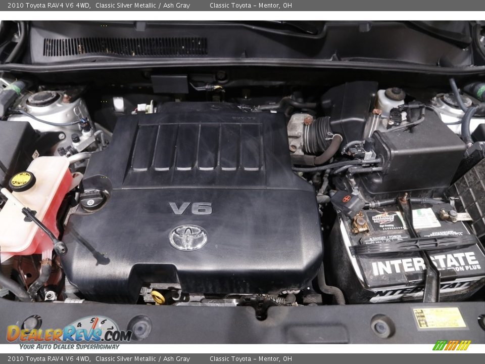 2010 Toyota RAV4 V6 4WD Classic Silver Metallic / Ash Gray Photo #14