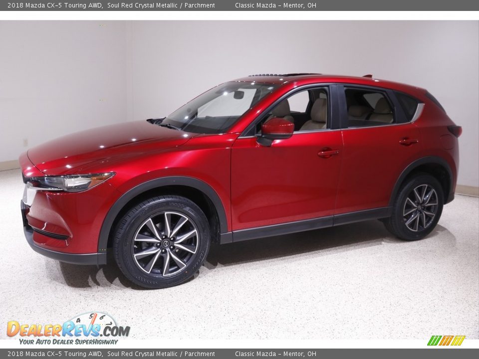 2018 Mazda CX-5 Touring AWD Soul Red Crystal Metallic / Parchment Photo #3