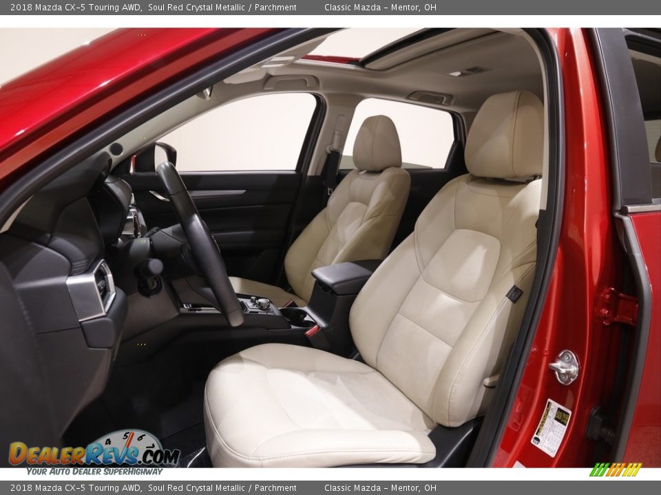 2018 Mazda CX-5 Touring AWD Soul Red Crystal Metallic / Parchment Photo #5