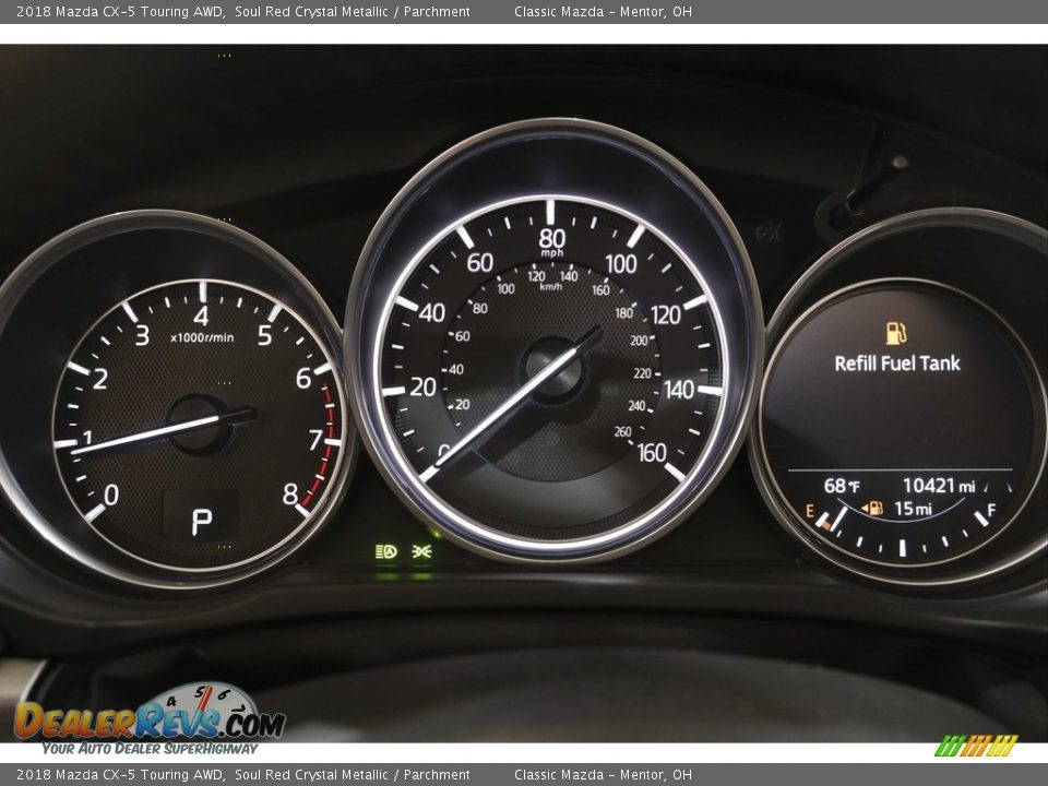 2018 Mazda CX-5 Touring AWD Soul Red Crystal Metallic / Parchment Photo #8