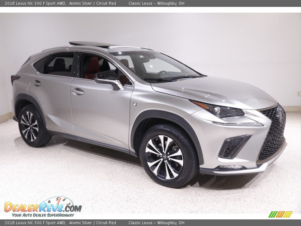 2018 Lexus NX 300 F Sport AWD Atomic Silver / Circuit Red Photo #1