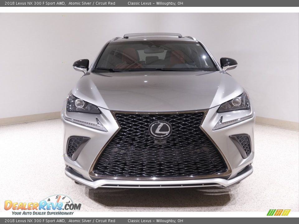 2018 Lexus NX 300 F Sport AWD Atomic Silver / Circuit Red Photo #2