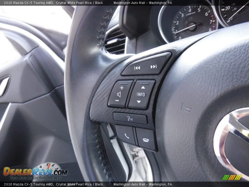 2016 Mazda CX-5 Touring AWD Crystal White Pearl Mica / Black Photo #24