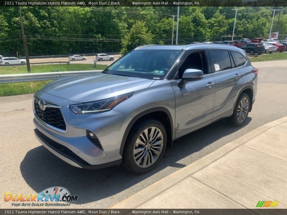 2021 Toyota Highlander Hybrid Platinum AWD Moon Dust / Black Photo #15