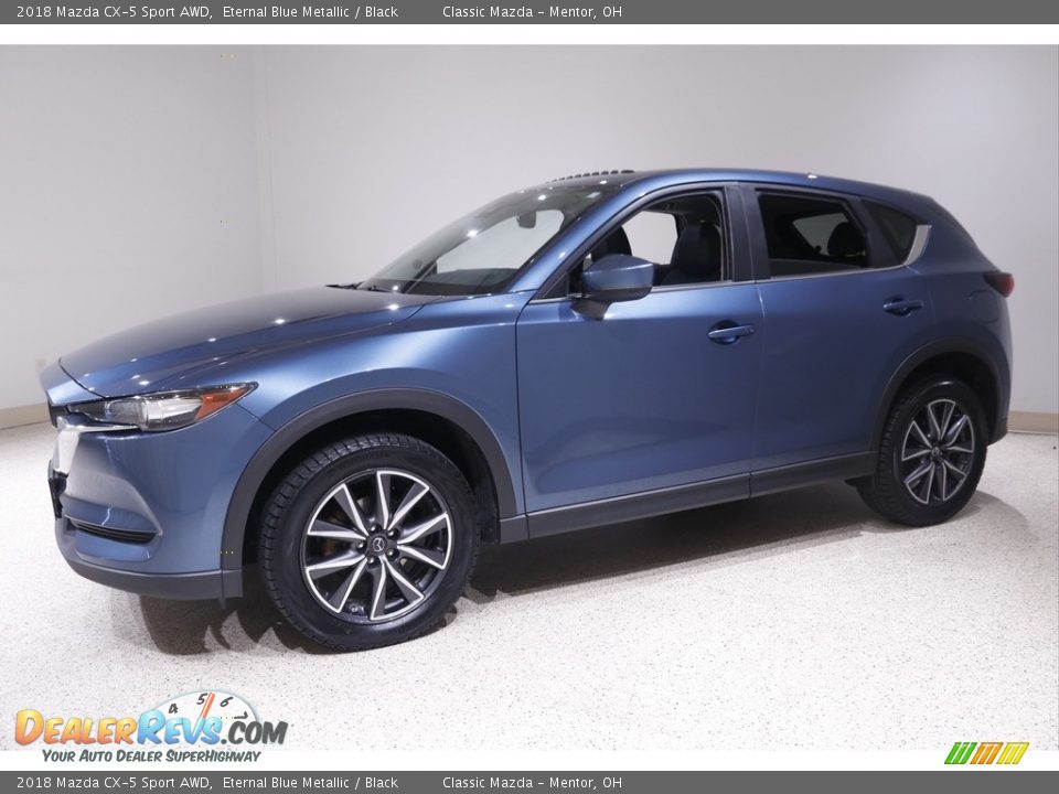 2018 Mazda CX-5 Sport AWD Eternal Blue Metallic / Black Photo #3