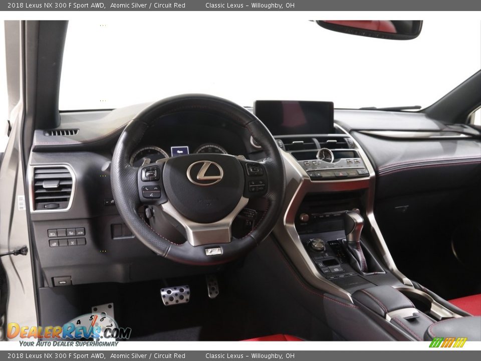 2018 Lexus NX 300 F Sport AWD Atomic Silver / Circuit Red Photo #6