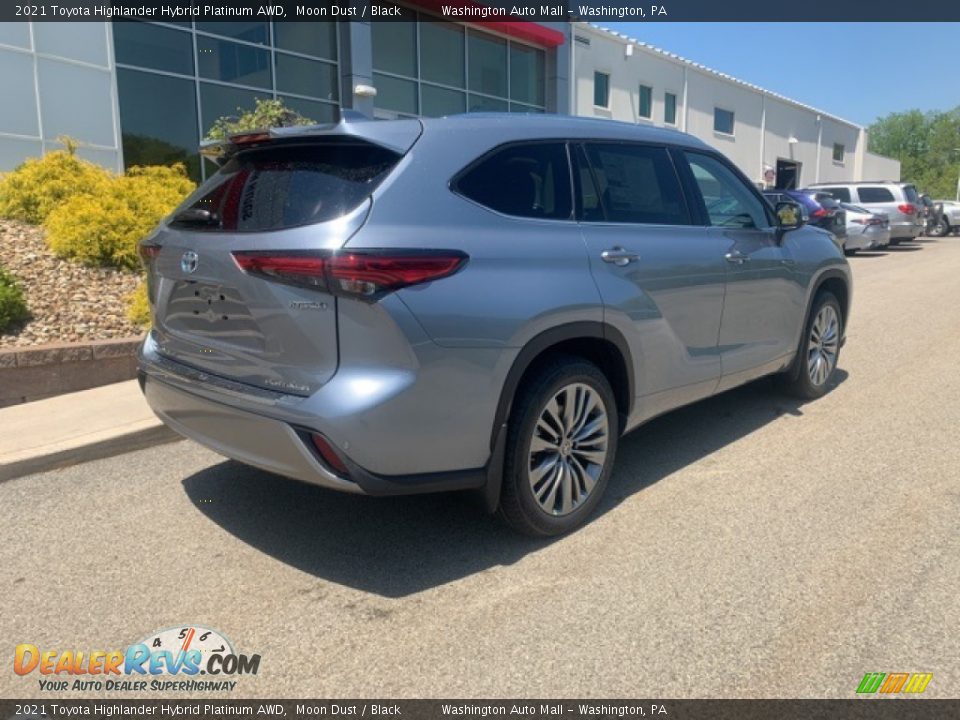 2021 Toyota Highlander Hybrid Platinum AWD Moon Dust / Black Photo #17