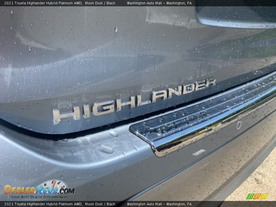 2021 Toyota Highlander Hybrid Platinum AWD Moon Dust / Black Photo #19