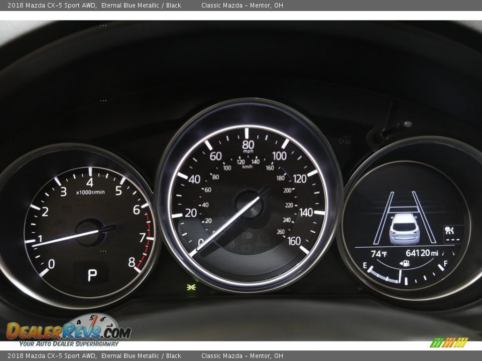 2018 Mazda CX-5 Sport AWD Eternal Blue Metallic / Black Photo #8