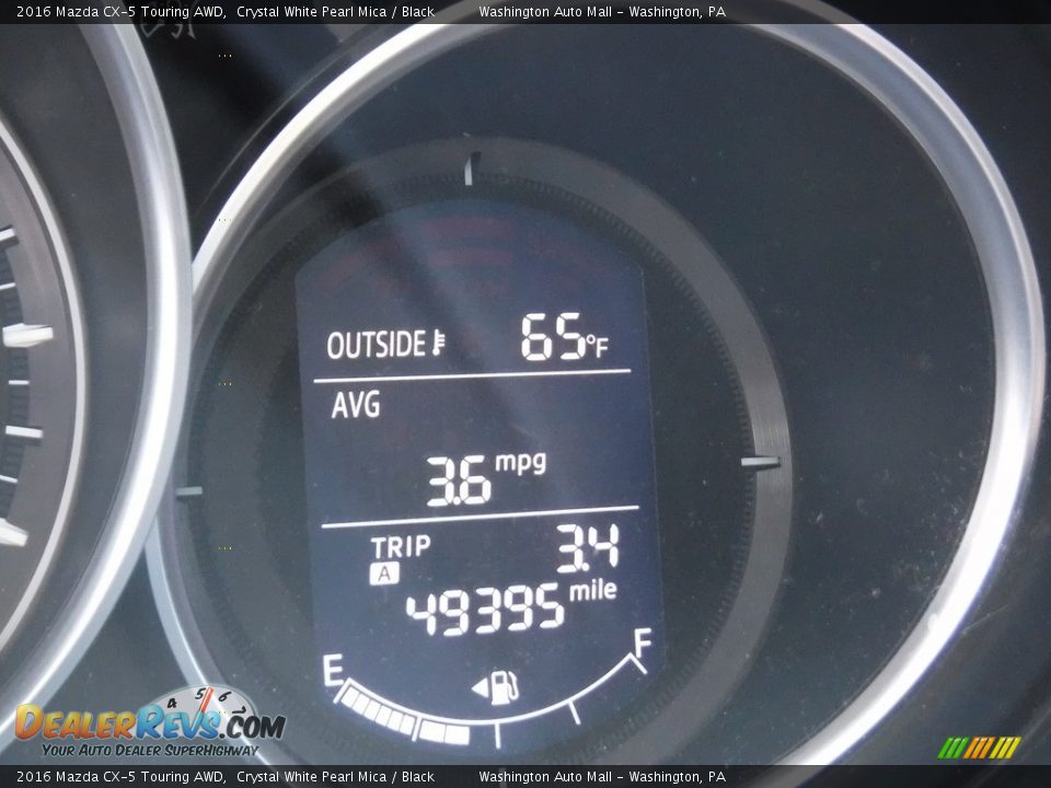 2016 Mazda CX-5 Touring AWD Crystal White Pearl Mica / Black Photo #32