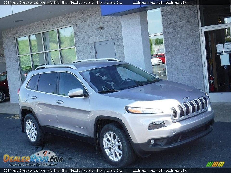 2014 Jeep Cherokee Latitude 4x4 Billet Silver Metallic / Iceland - Black/Iceland Gray Photo #1