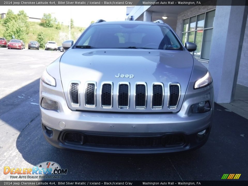 2014 Jeep Cherokee Latitude 4x4 Billet Silver Metallic / Iceland - Black/Iceland Gray Photo #3