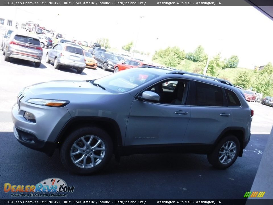 2014 Jeep Cherokee Latitude 4x4 Billet Silver Metallic / Iceland - Black/Iceland Gray Photo #5