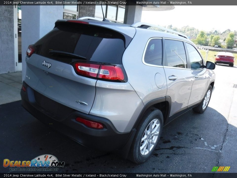 2014 Jeep Cherokee Latitude 4x4 Billet Silver Metallic / Iceland - Black/Iceland Gray Photo #7