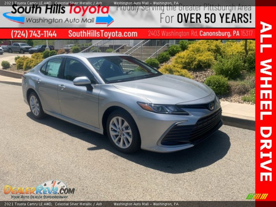 2021 Toyota Camry LE AWD Celestial Silver Metallic / Ash Photo #1