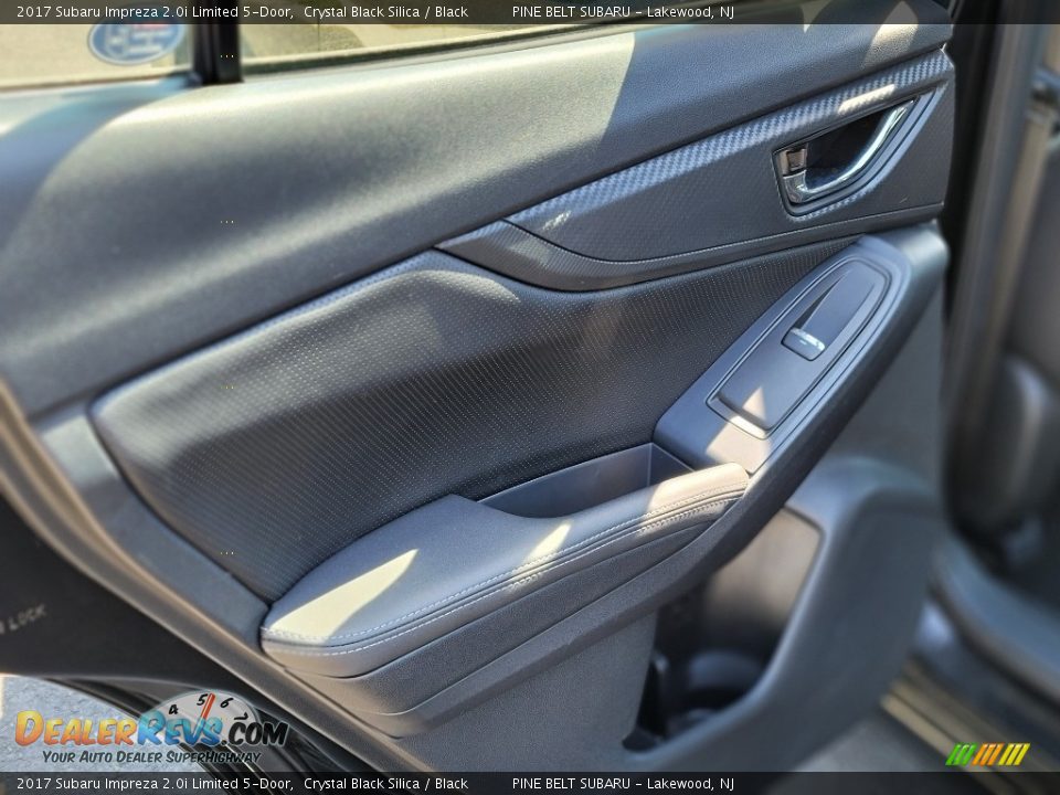 2017 Subaru Impreza 2.0i Limited 5-Door Crystal Black Silica / Black Photo #36