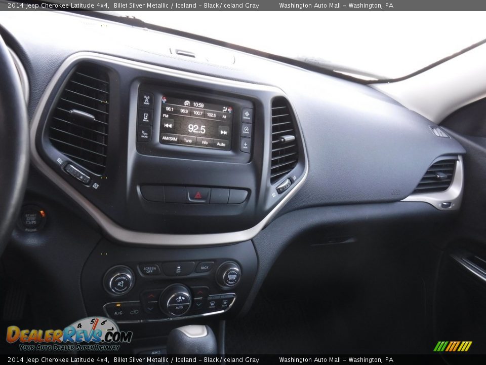 2014 Jeep Cherokee Latitude 4x4 Billet Silver Metallic / Iceland - Black/Iceland Gray Photo #15