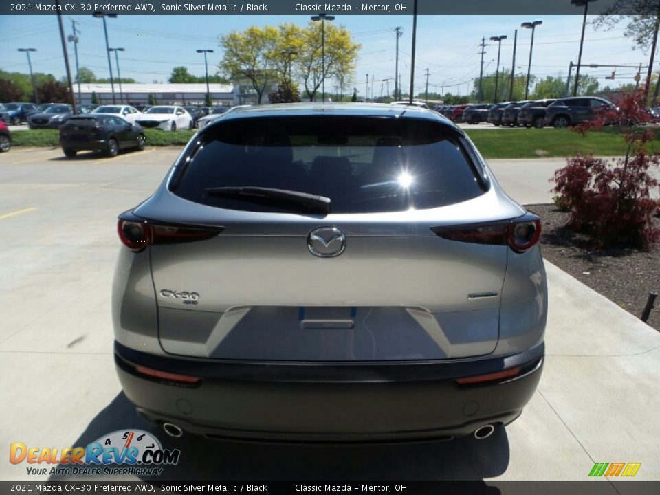 2021 Mazda CX-30 Preferred AWD Sonic Silver Metallic / Black Photo #5