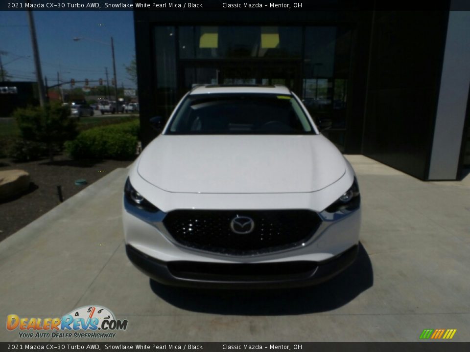 2021 Mazda CX-30 Turbo AWD Snowflake White Pearl Mica / Black Photo #2