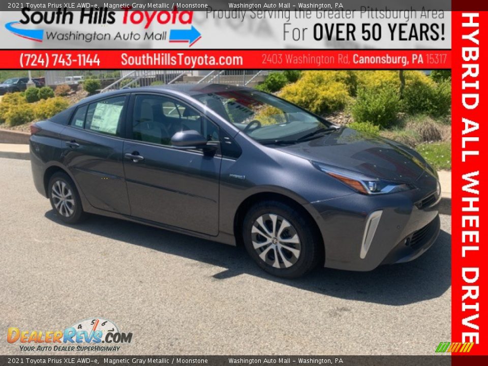 2021 Toyota Prius XLE AWD-e Magnetic Gray Metallic / Moonstone Photo #1