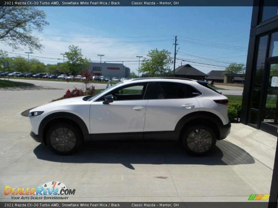 2021 Mazda CX-30 Turbo AWD Snowflake White Pearl Mica / Black Photo #6