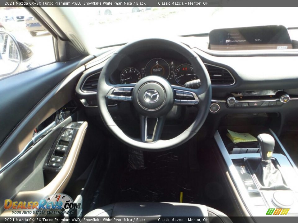 2021 Mazda CX-30 Turbo Premium AWD Snowflake White Pearl Mica / Black Photo #4