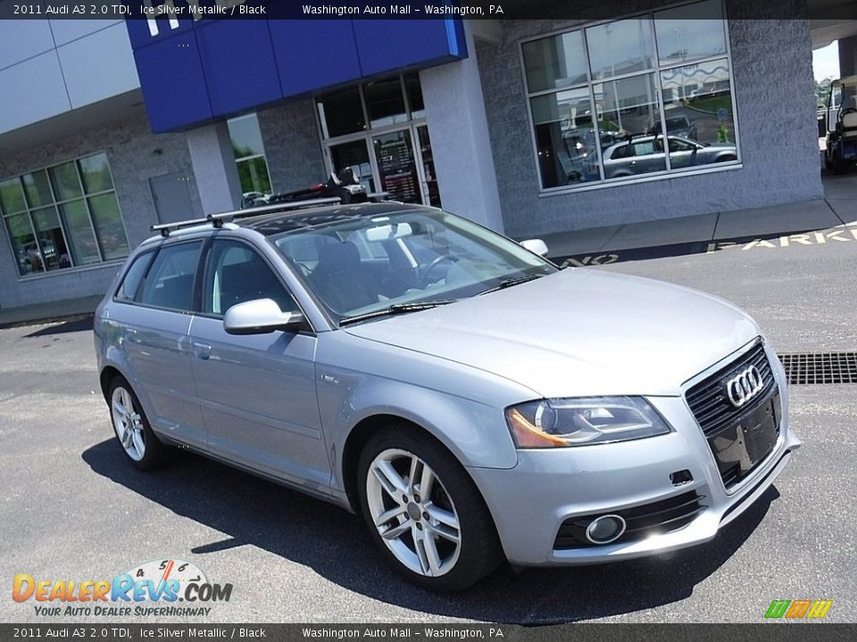 2011 Audi A3 2.0 TDI Ice Silver Metallic / Black Photo #1